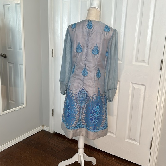 Excellent Condition Vintage Alfred Shaheen Painted Dress - Picture 5 of 17
